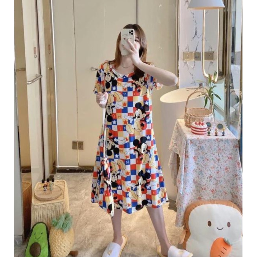 Daster Wanita Lengan Pendek Leisure Wear