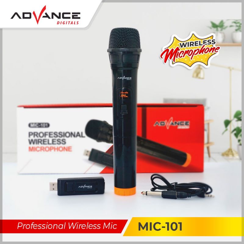 ✅Ready Stock mic wireless singgel //mic karaoke wireless singgel ADVANCE 101 ADVANCE101 ORIGINAL100%