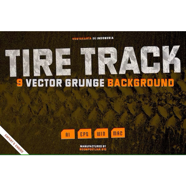 Tire Track Vector Background