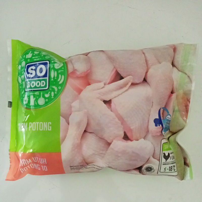 

So Good Ayam Potong 850gr isi 10