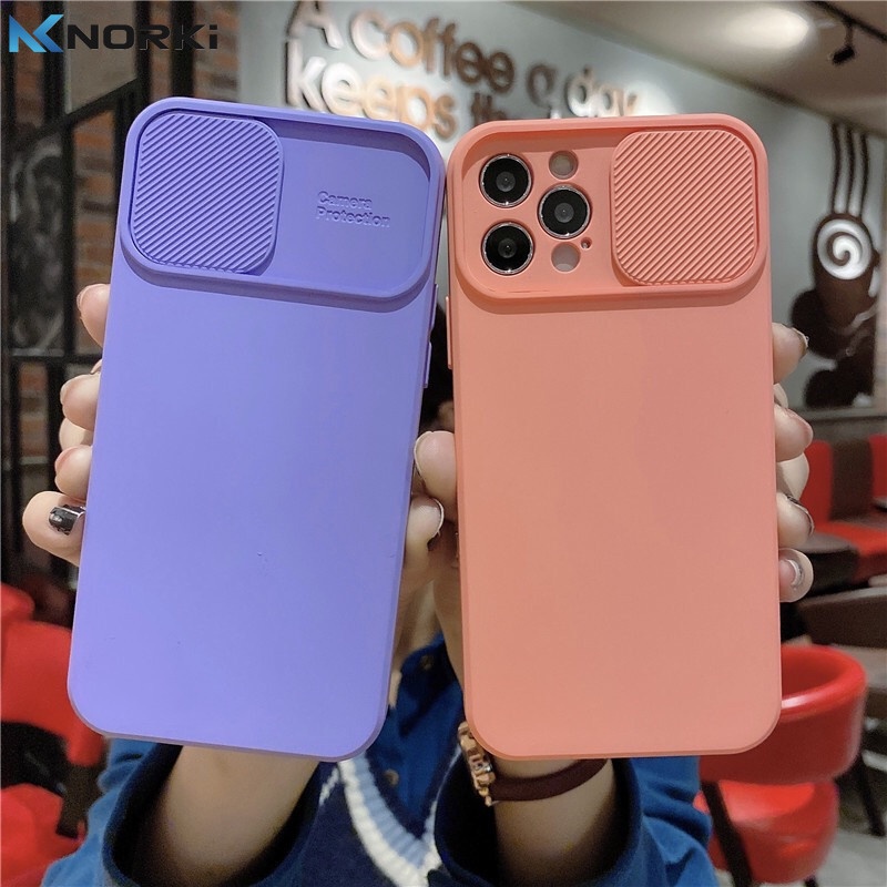 Kotacase - Color Lensa iPhone 7G+/8G+ | XR | XS Max | X/ XS Matte Candy Macaron Color Slide Camera Lens Protector Soft Silicone Shockproof