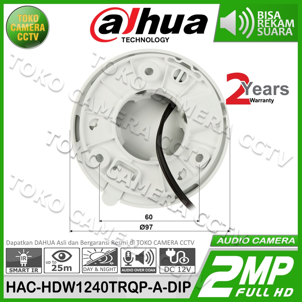 KAMERA CCTV INDOOR DAHUA 2MP MIC AUDIO CAMERA DAHUA 2MP AUDIO