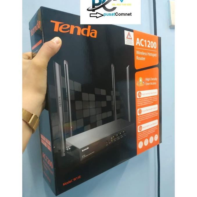 Promo Bulan Ini Tenda W15E Ac1200 Gigabit Wifi Router Repeater Load Balance Vpn Portal Promo