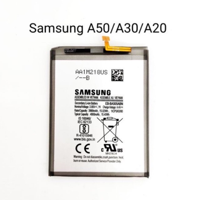 Batterai Samsung Galaxy A20 / A30 / A50 / A30S / A50S / EB-BA505ABU Original Baterai