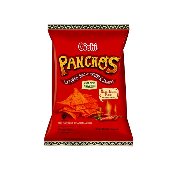 

OISHI PANCHOS JAGUNG PEDAS 160 GR