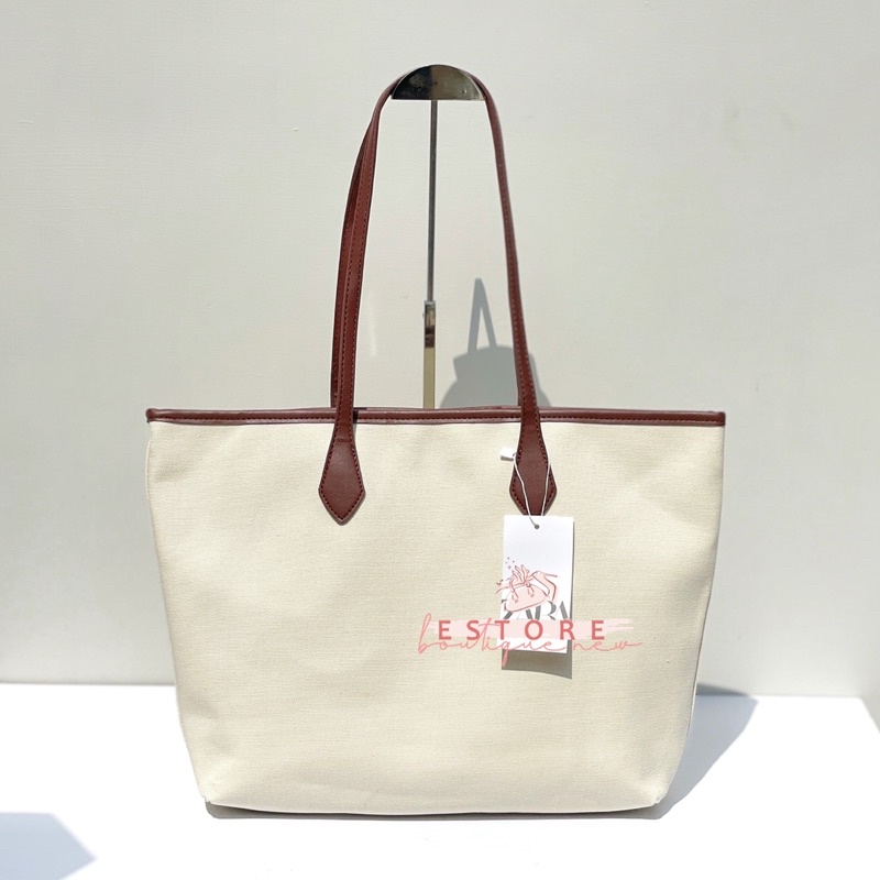 Zr Tote Large Canvas With Pouch