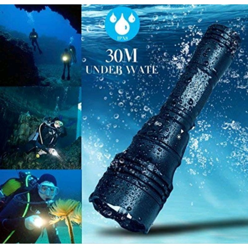 PAKET SENTER SELAM SWAT POLICE XZT 8760 T6 WATERPROOF SENTER SELAM AIR LAUT BERKULITAS