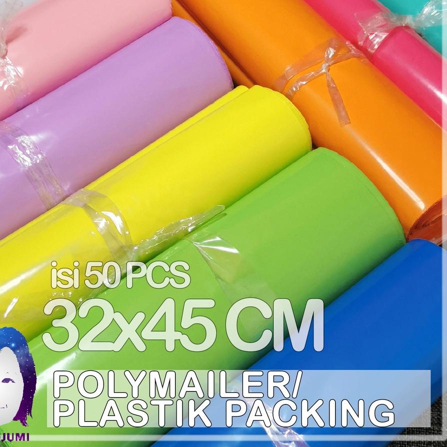 ✤ 50 PCS Polymailer 32x45 cm | Plastik Packing | Amplop Plastik Premium ➤