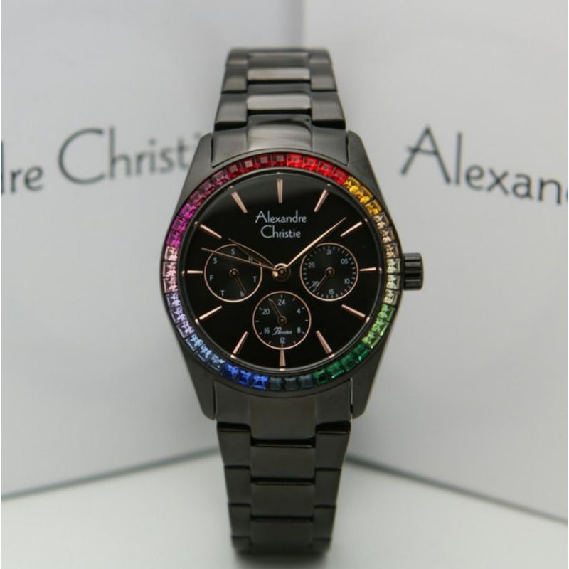 ALEXANDRE CHRISTIE AC 2876 FULL BLACK AC2876 WANITA ORIGINAL