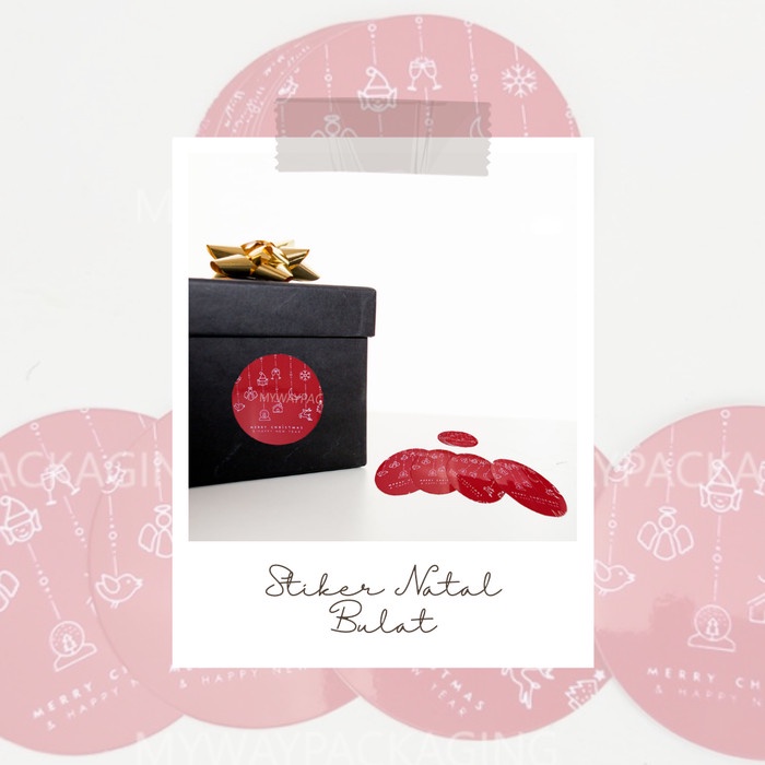 

NEW Stiker Natal Bulat untuk berbagai kebutuhan Dus kue / kotak souvenir