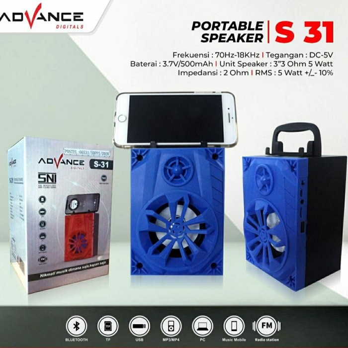 (SUSE) ADVANCE Speaker Portable Bluetooth S-31