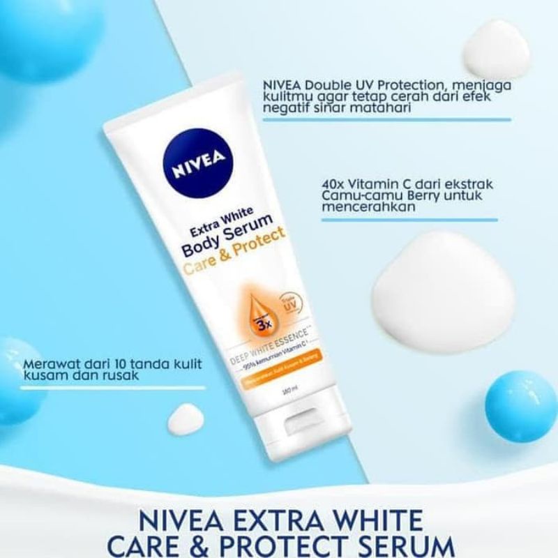 NIVEA Extra White Body Serum Care &amp; Protect 180 ml