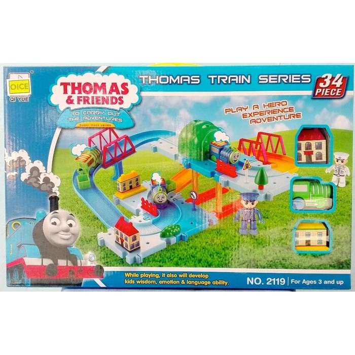 Jual MAINAN ANAK THOMAS AND FRIENDS TRAIN SET 34 PCS KODE 2119v ...