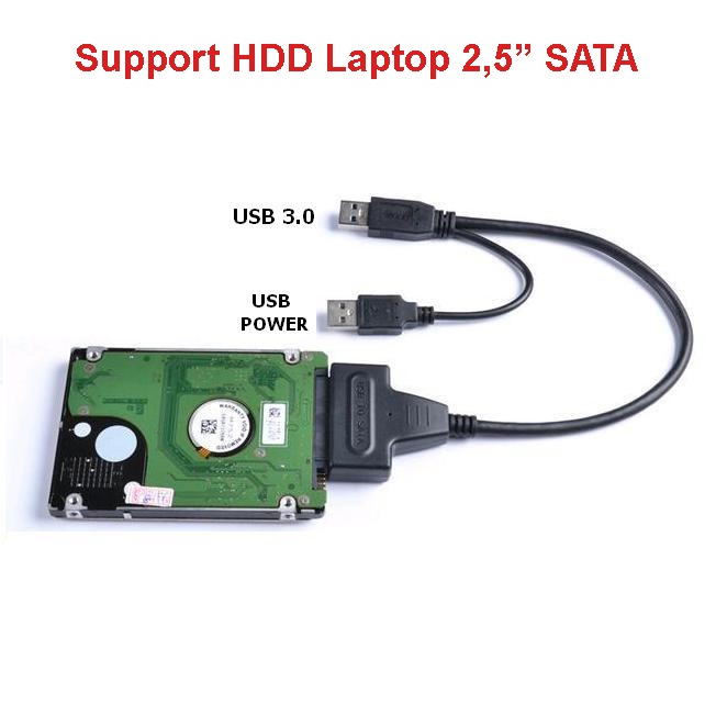 USB 3.0 to SATA CABLE HDD CONVERTER Support 4TB