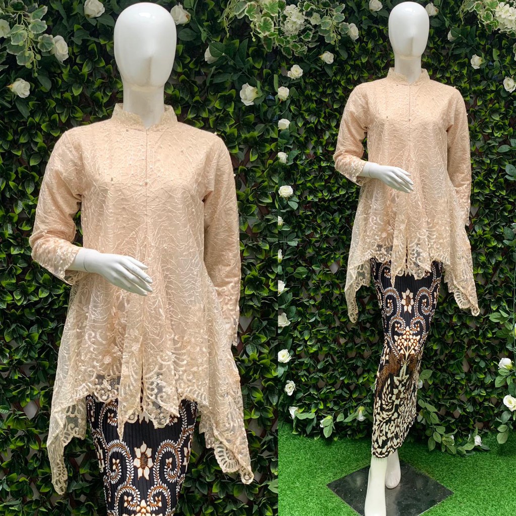 KEBAYA TULLE MUTIARA BORDIR (GLITER) / KEBAYA ANAK MUDA / KEBAYA MODERN