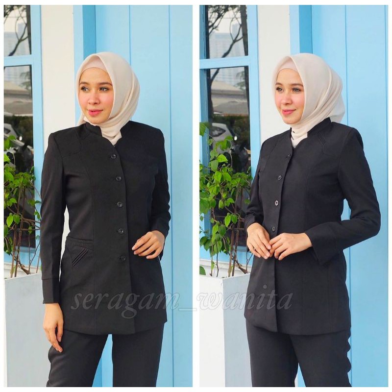 SERAGAM KEKI BLAZER WANITA-SERAGAM KANTOR BLAZER-SERAGAM PEMDA WANITA