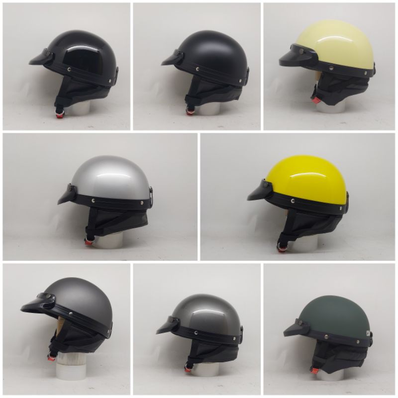 Helm Chips Cetok Retro Polos