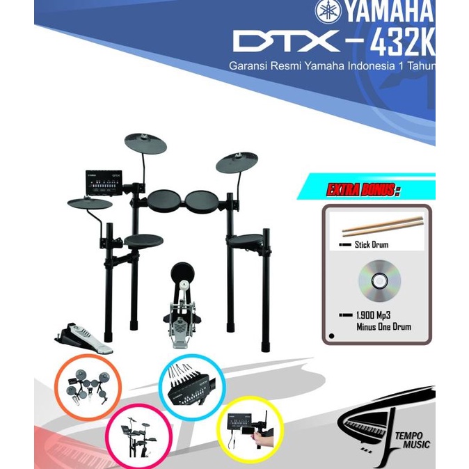 Drum Elektrik Yamaha DTX432 / DTX432K / DTX 432 / 432K