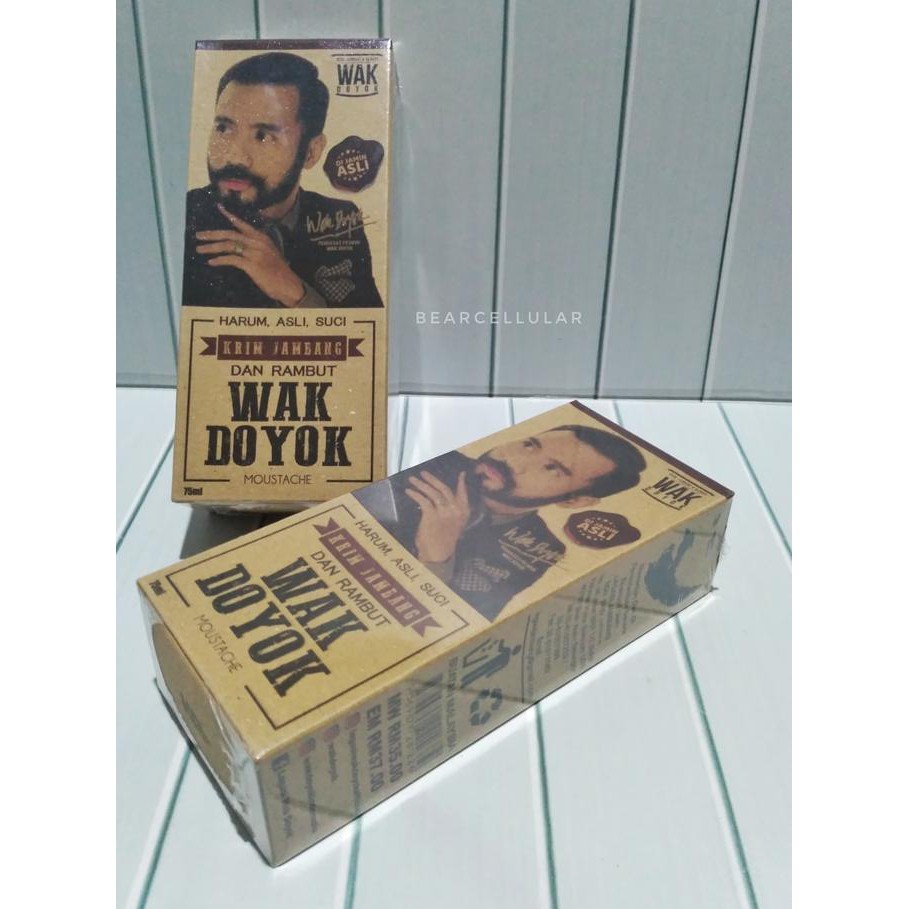 Original Cream Wak Doyok/Wakdoyok| Penumbuh Rambut/ Kumis/Jenggot | Free Sisir