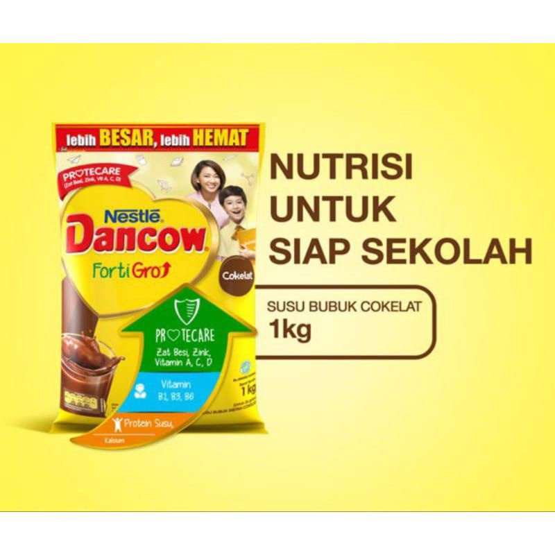 

DANCOW Coklat 1kg / Dancow Instant 1kg - Susu Dancow Fortigro 800gr - Dancow 1 kg