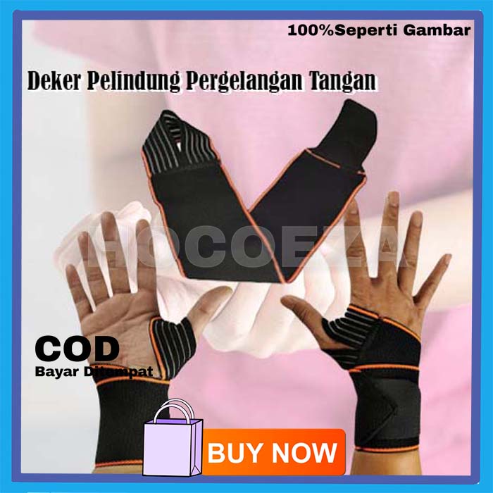 ALAT DEKER PERLINDUNGAN PERGELANGAN TANGAN ELASTIS WRIST SUPPORT MEMBANTU PEMULIHAN DAN MENGURANGI RESIKO CEDERA VA269