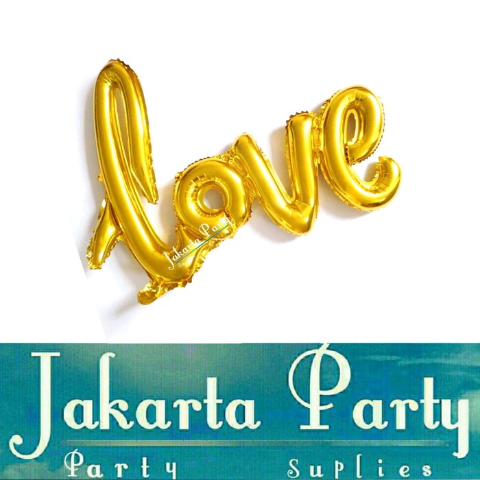 Balon Foil Love Gold Mini / Balon love / Balon Foil