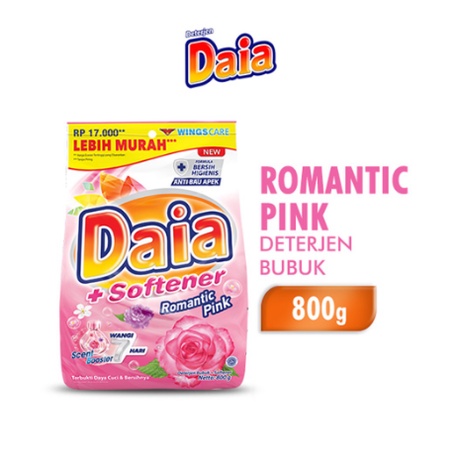 DAIA SOFTENER DETERGEN BUBUK PINK 800 G