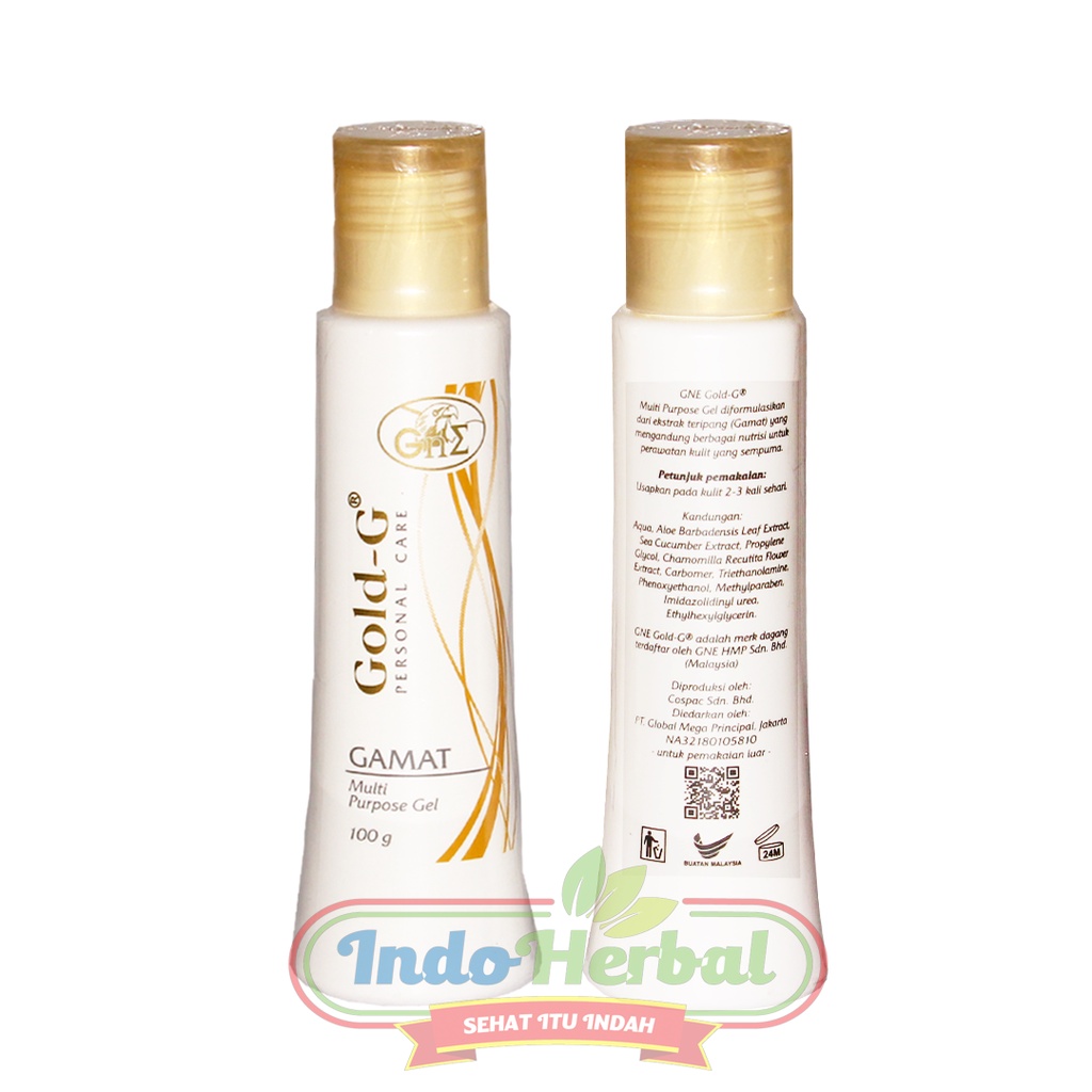 GOLD G PERSONAL CARE MULTIPURPOSE | Gold - G Gamat Multi Pupose gel 100gr