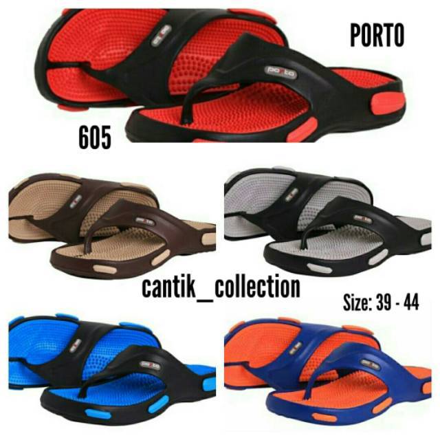  Sandal  Jepit Pria Wanita Porto 605 Sandal  Kesehatan  