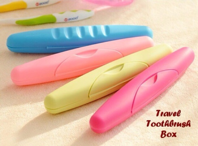 Travel toothbrush box ( kotak tempat sikat gigi jadi tetap higienis)