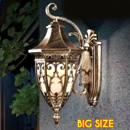 Lampu hias dinding outdoor klasik Big size ukuran besar decoration lamp wall classic waterproof cafe