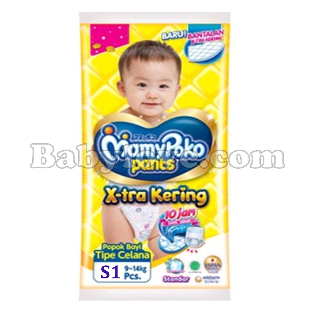 Mamypoko Pants X-tra Kering S M L XL XXL Pants X-tra Renceng Isi 10 pcs Ukuran S1 M1 L1 XL1 XXL1