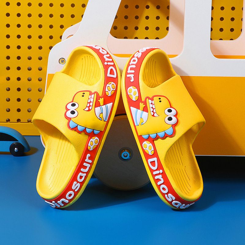 [littlecrab] Sandal Anak Dinosaur Telur Dino Sandal Dino Samping Colorful Kids Sandal High Quality Biru Kuning Hijau Pink Dinosaurus Telur Lucu Unik Sandal Selop Anak Berkualitas Anti Slip Korean Style