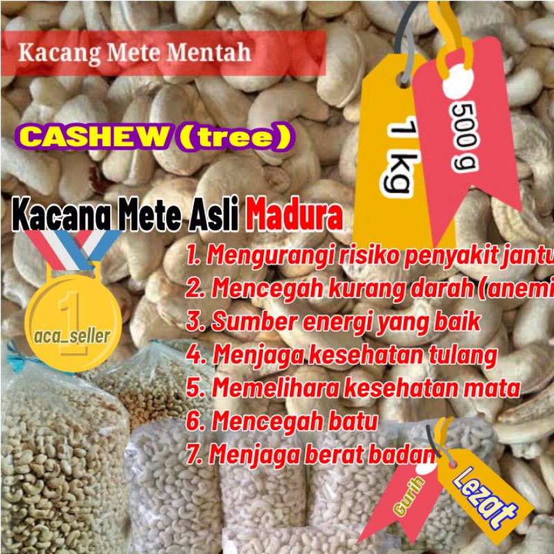 Kacang Mede Madura Mente, Mete Mentah Super Murah 1kg