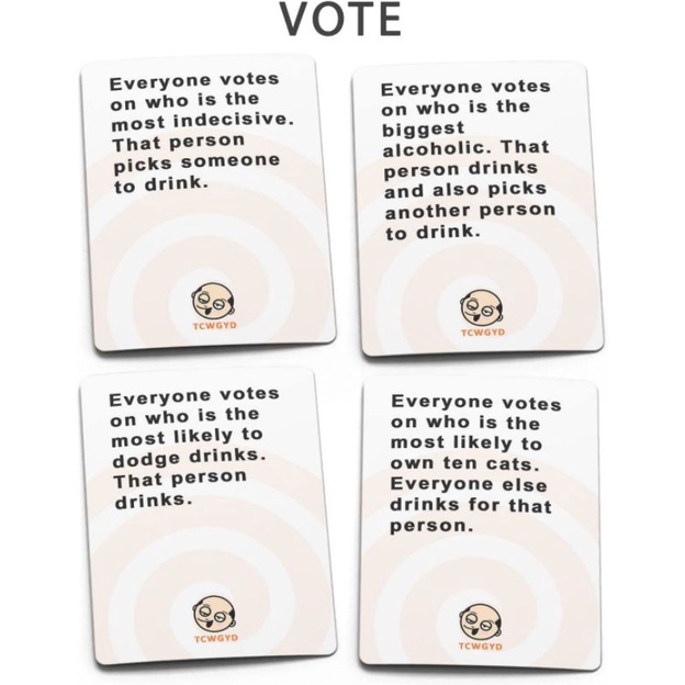 These Cards Will Get You Drunk Too - Orange - Game Cards