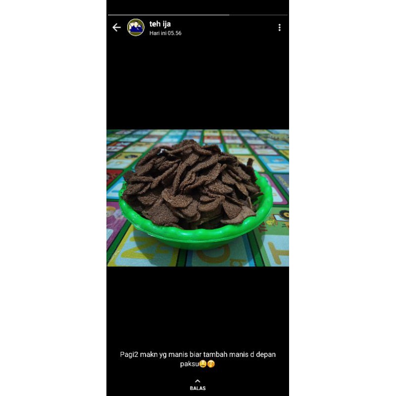 

Pisang crispi coklat