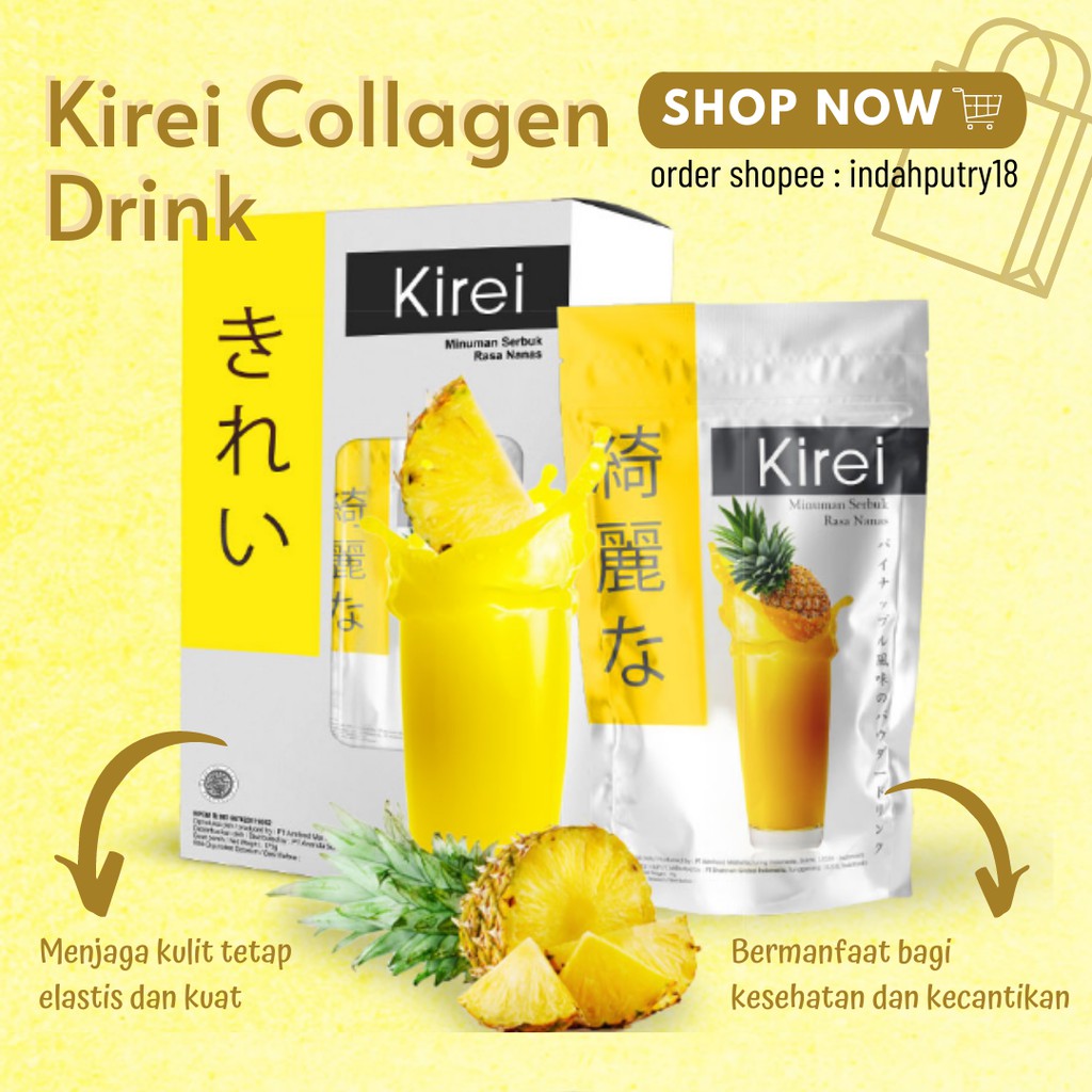 

KIREI COLLAGEN DRINK | MINUMAN KOLAGEN SERBUK NANAS