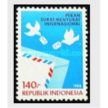 

Perangko Filateli D20 - Indonesia MNH 1v 09.10.1988 International Correspondence Week