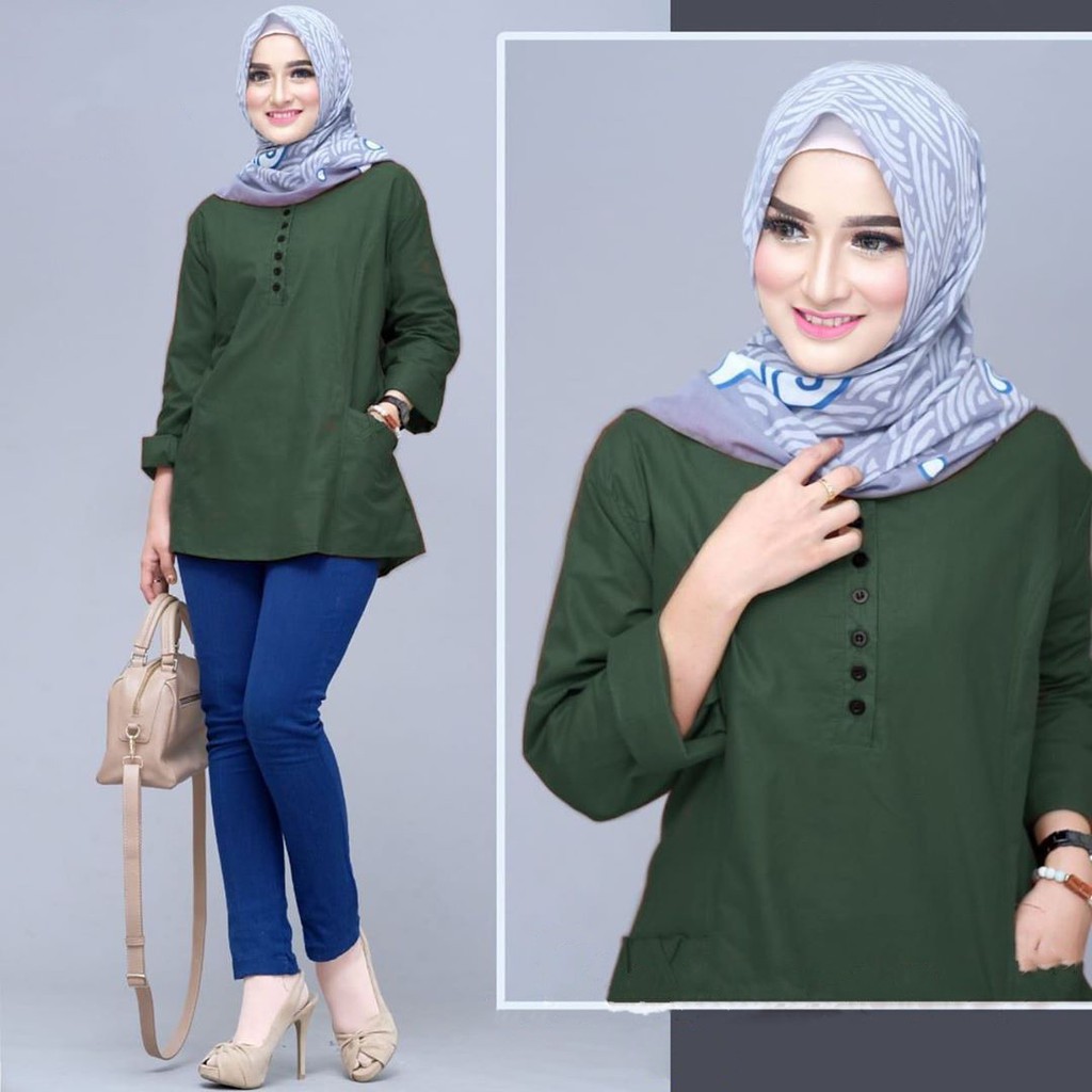 Jual Atasan Polos Harga Terbaik Atasan Muslim Wanita Fashion Muslim Desember 2021 Shopee Indonesia