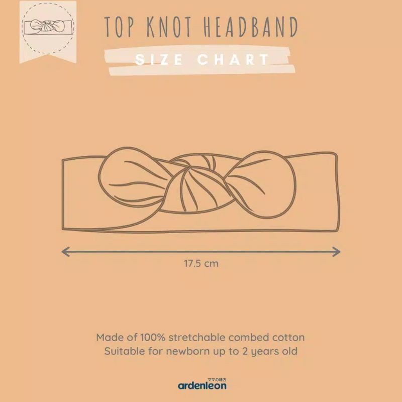 ARDENLEON | TOP KNOT HEADBAND | AKSESORIS RAMBUT | HEADBAND | AKSESORIS RAMBUT ANAK | AKSESORIS