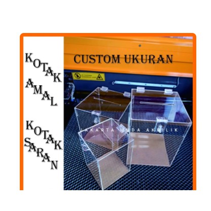 kotak amal cutom / box akrilik custom / kotak saran custom