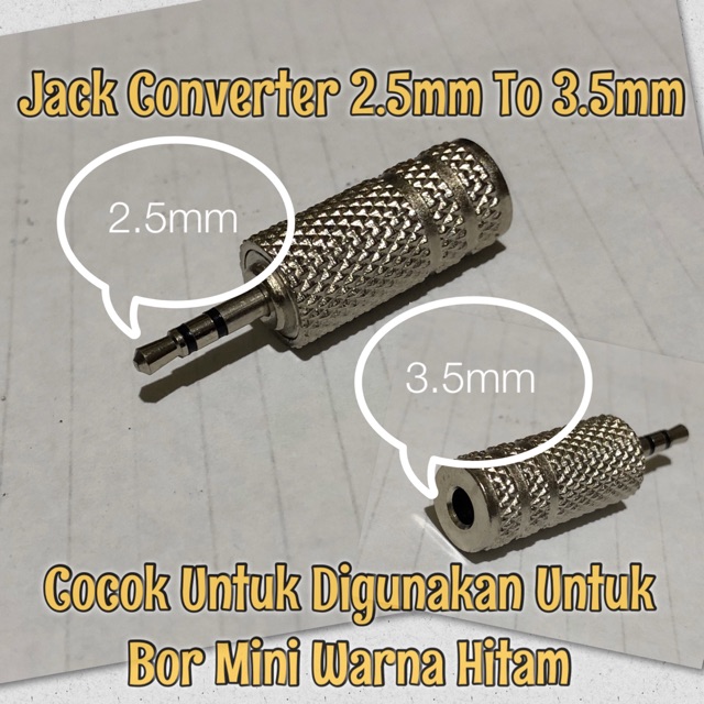 Jack Convertor 2.5mm to 3.5mm