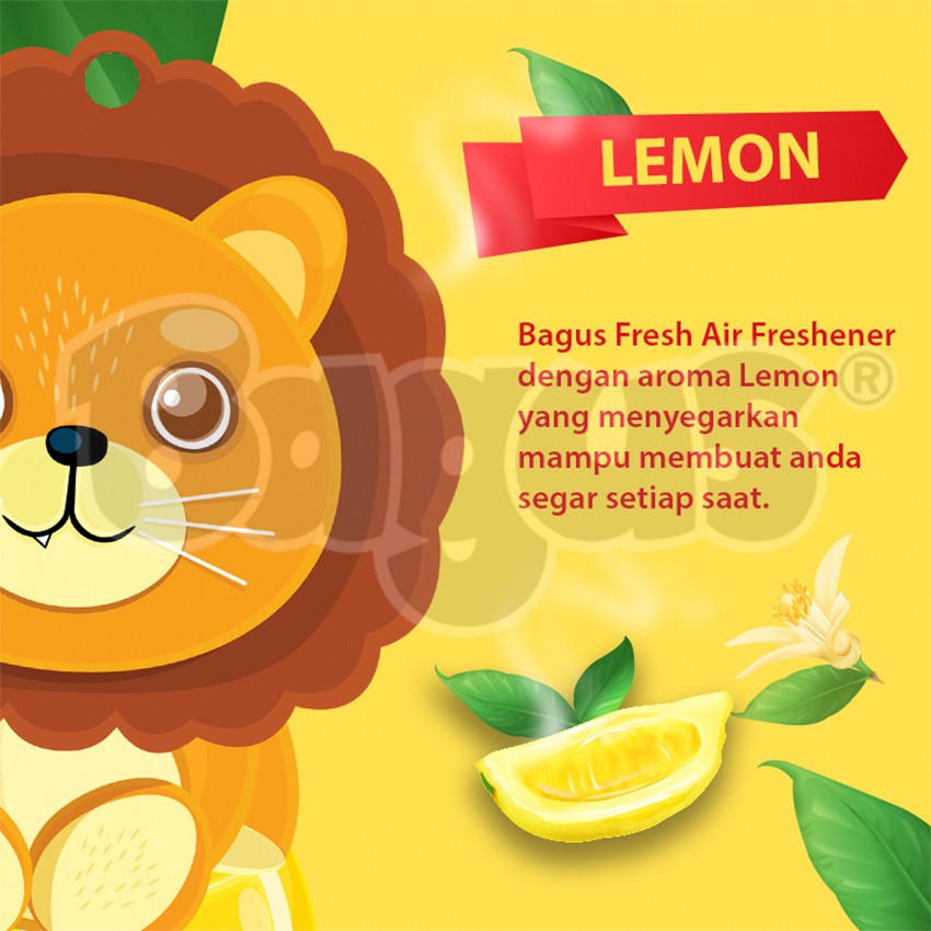 Bagus Fresh Air Freshener Lemon Pewangi Pengharum Ruangan W-21516