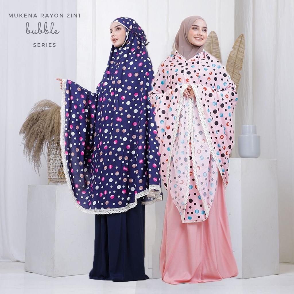 Mukena Dewasa Rayon 2in1 Bubble