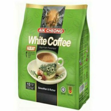 

Aik Cheong Kopi Putih Pracampur WHITE COFFEE HAZELNUT 4in1 IMPORT ( 15 sachets )