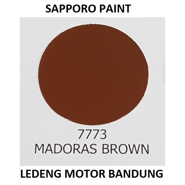 Sapporo 7773 Madoras Brown Cat Semprot Aerosol Saporo Paint Coklat Tua