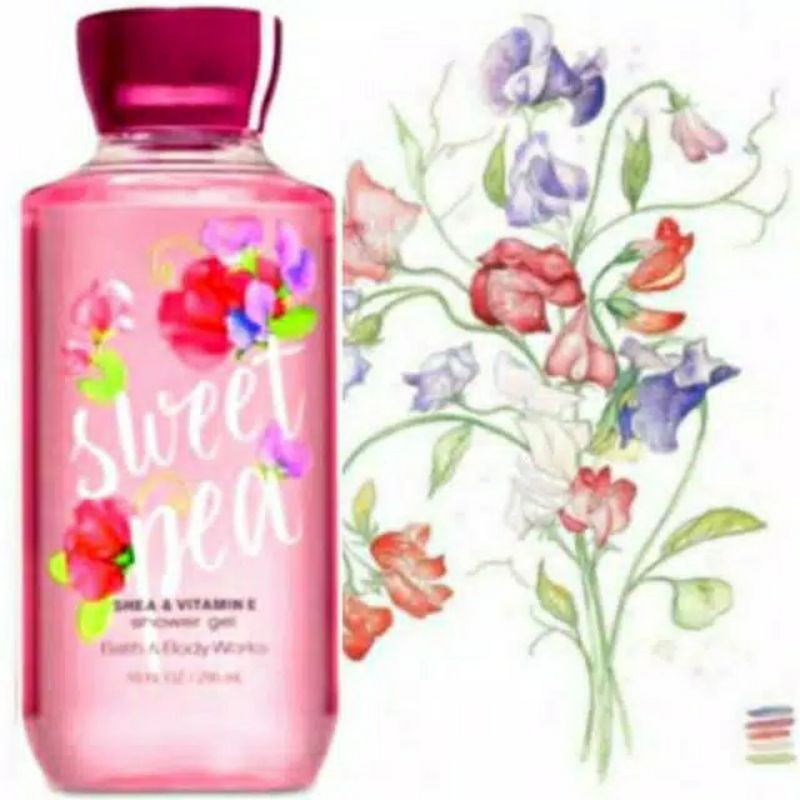 BATH &amp; BODY WORKS BBW SWEET PEA SERIES MIST LOTION SHOWER GEL BODY CREAM HAND CREAM SHOWER GEL BODY CREAM LOTION MIST WASH WALLFLOWER ROOMSPRAY SCENTPORTABLE GENTLE GEL DEEP CLEANSING GENTLE FOAMING CREAMY LUXE