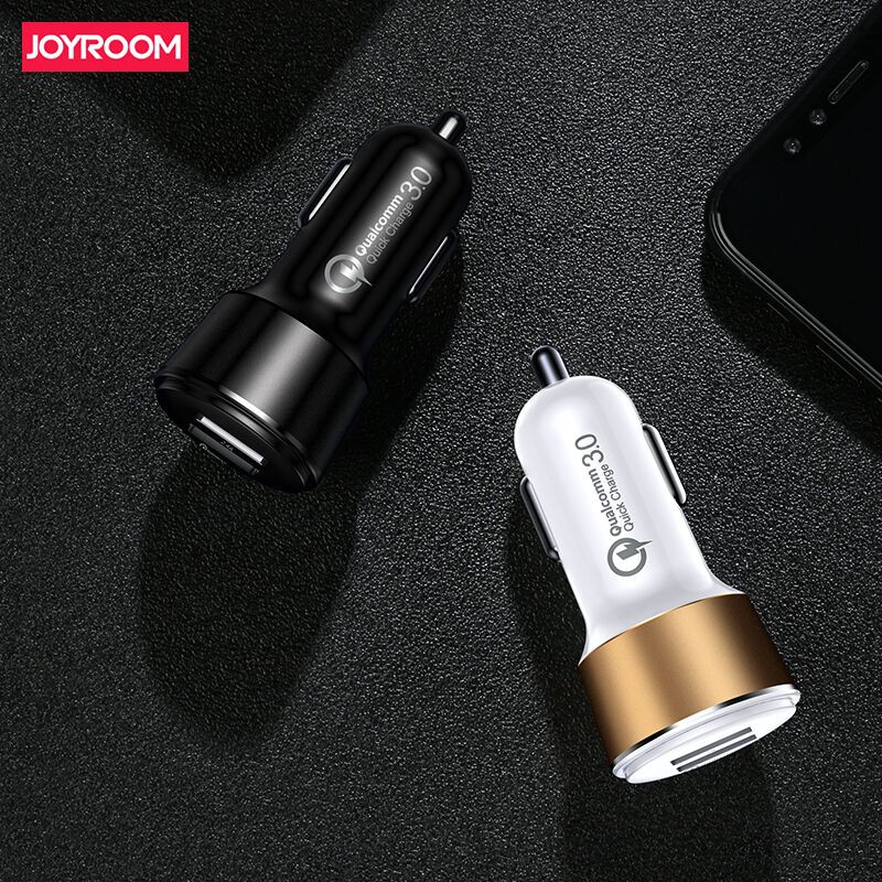 Joyroom Car Charger QC3.0+2.4A Dual USB CC-032