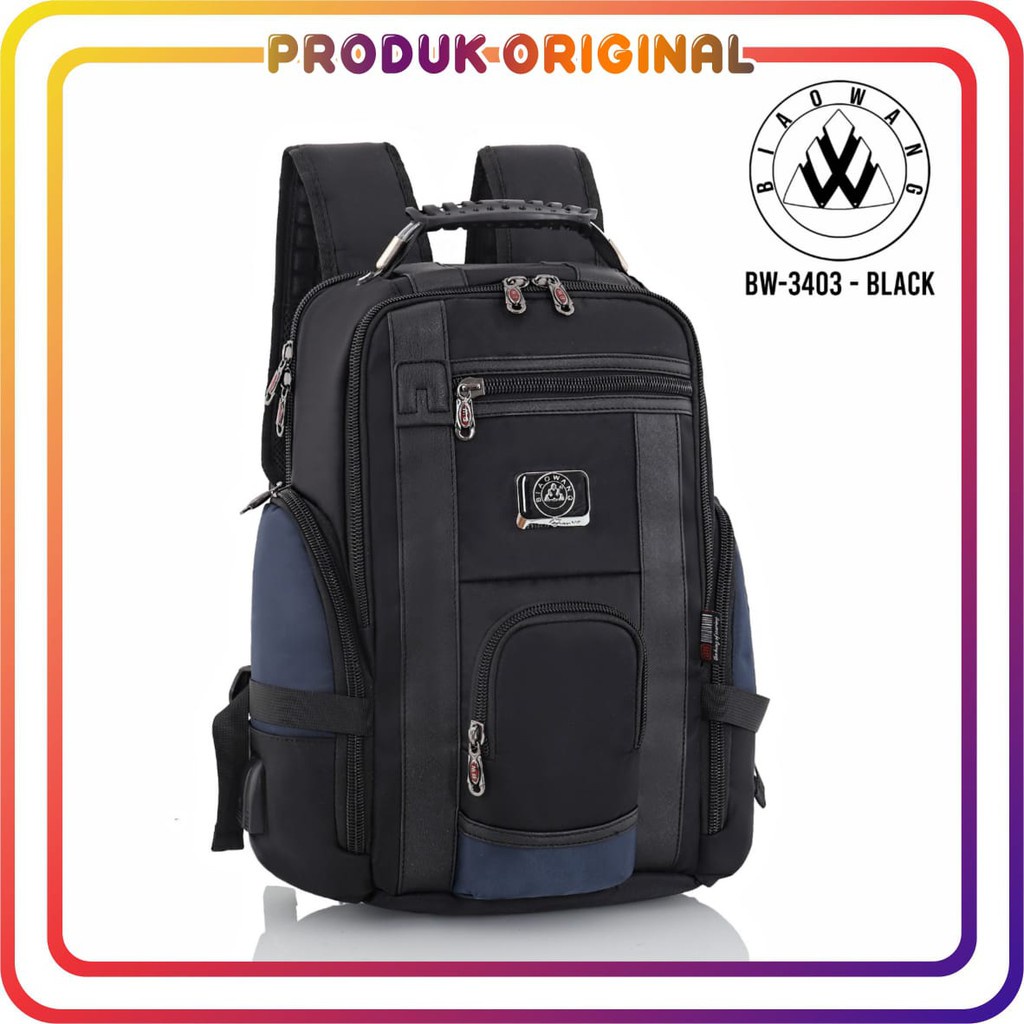 COD TAS RANSEL PRIA ORIGINAL BIAOWANG BW-3403 IMPORT NYLON WATERPROOF