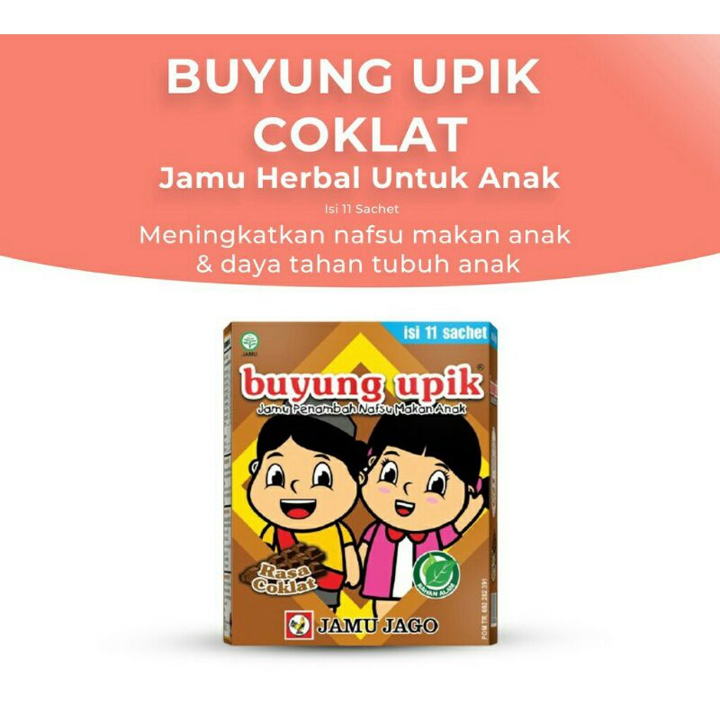 

Buyung Upik Rasa Coklat Jamu Penambah Nafsu Makan Anak